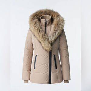ADALI DOWN COAT WITH NATURAL FUR SIGNATURE MACKAGE COLLAR